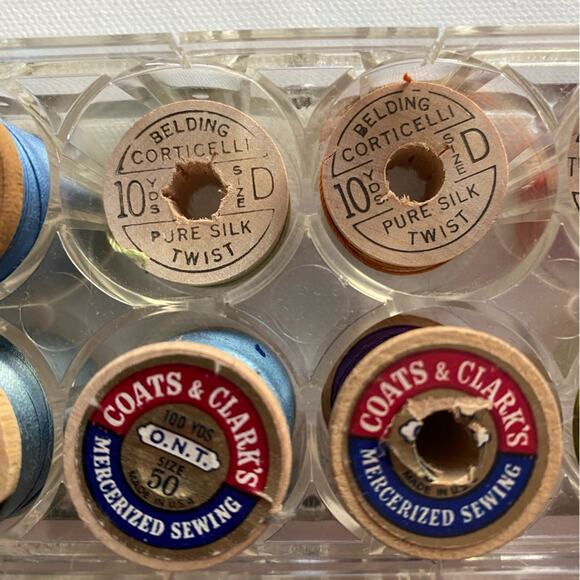 All Purpose Sewing Threads Silk Spools Set Box Multicolor - Picture 8 of 8